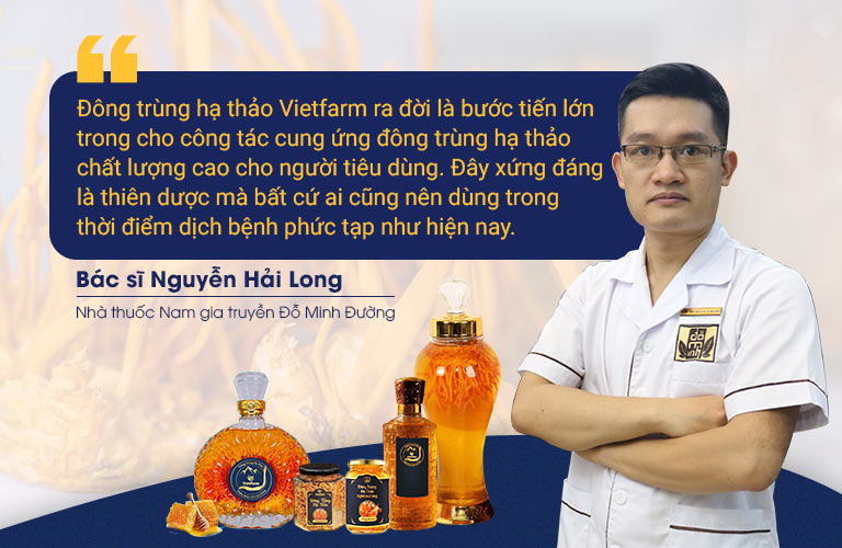 Bác sĩ Nguyễn Hải Long chia sẻ về tác dụng của đông trùng hạ thảo trong nâng cao sức khoẻ, hệ miễn dịch trong phòng chống Covid-19